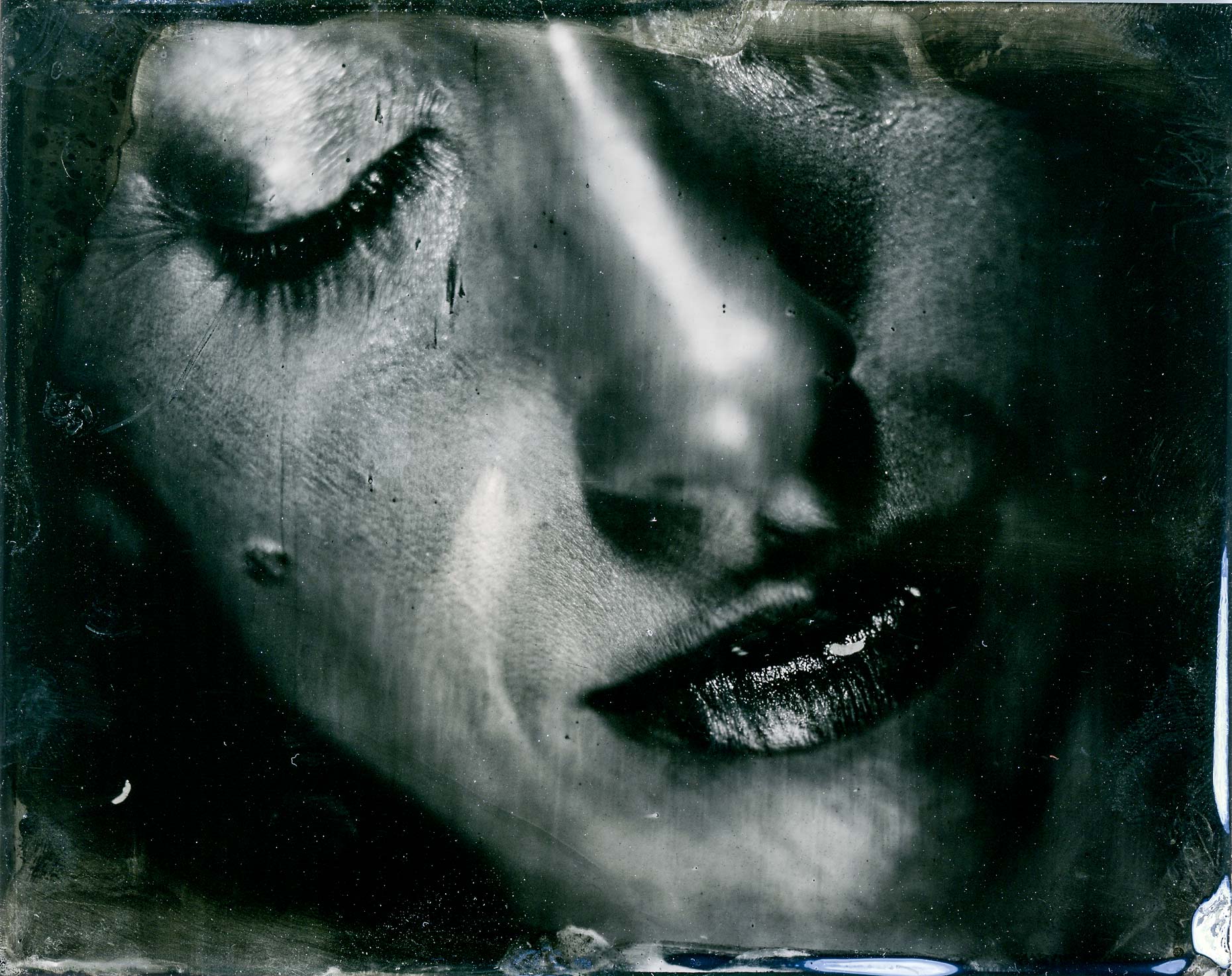 tintype close up portrait photo by Shane O