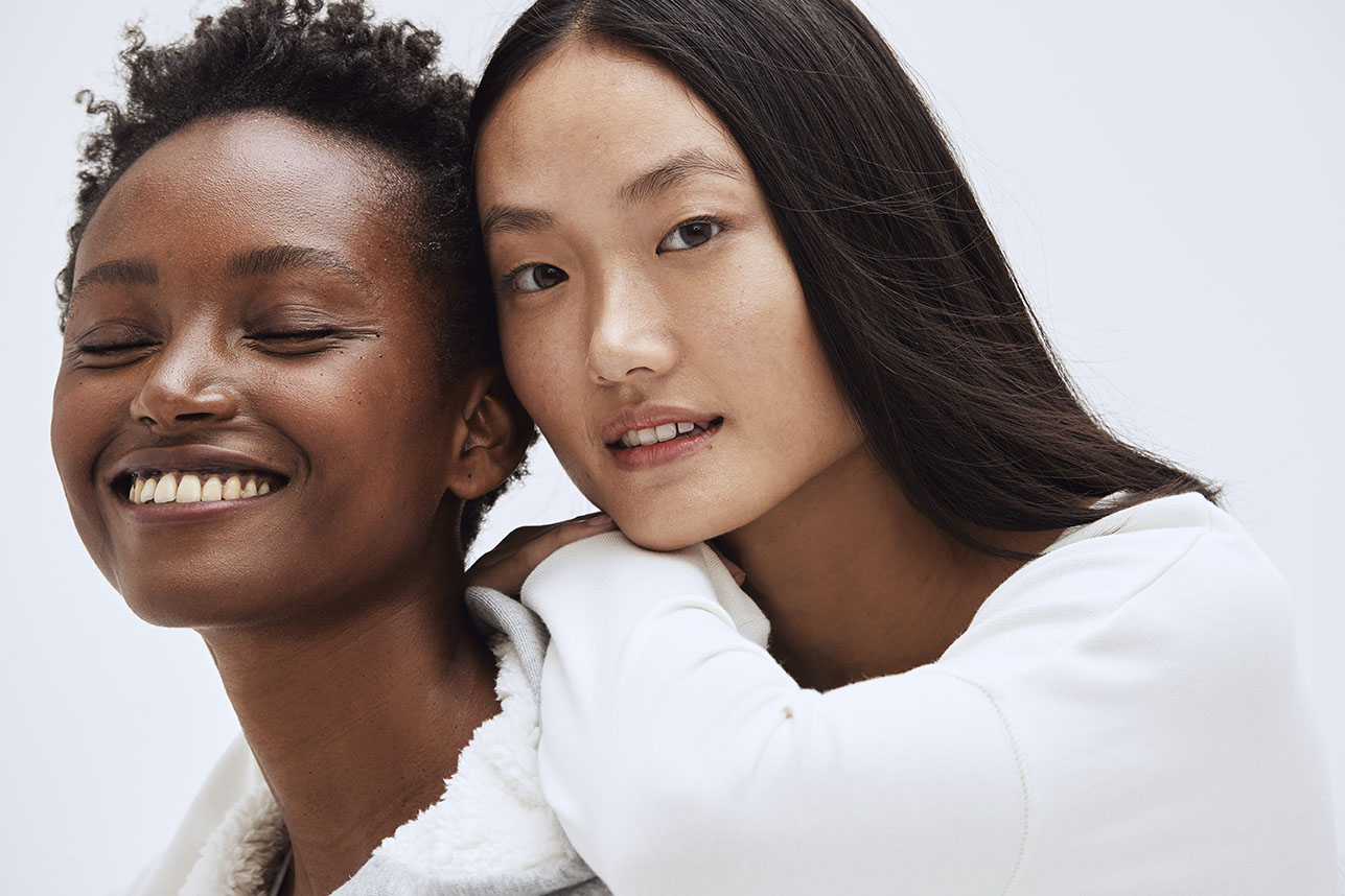 Black and Asian Woman Portrait for Gap Photo by Shane O